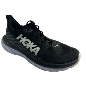 HOKA ONE ONE Mach 6 Men’s Size 10D Running Shoes Black White Lightweight Trainer